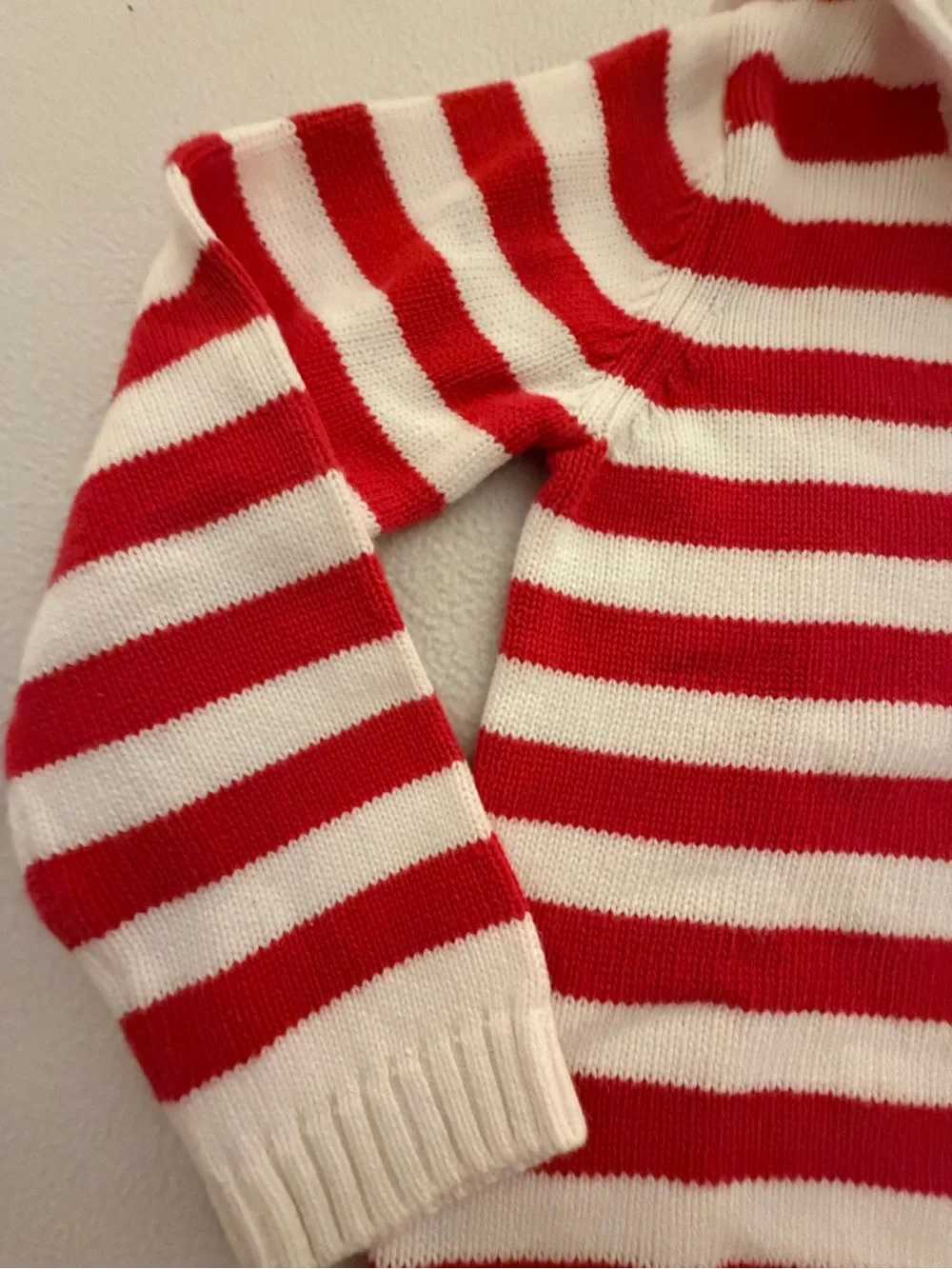 Gymboree Wish You Were Here Red & White Striped Nautical Collar Sweater
